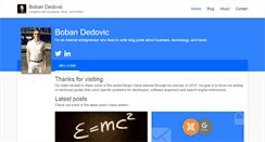 Desktop Screenshot of bobandedovic.com
